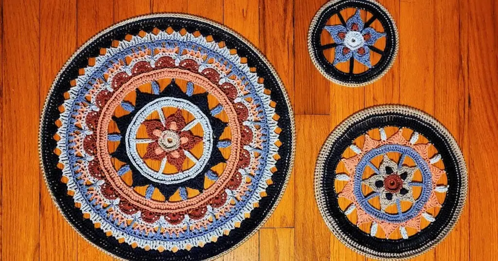 Triptych Mandala Set by Esther Dijkstra