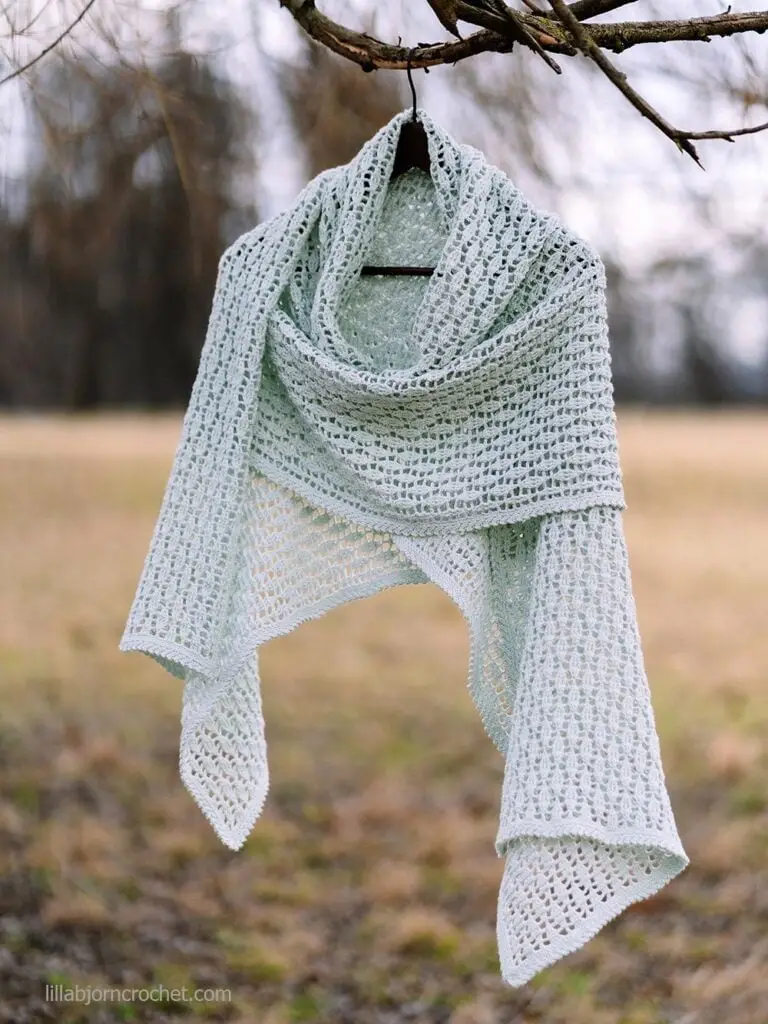 Morning Mist Wrap by Lillabjorn Crochet Design