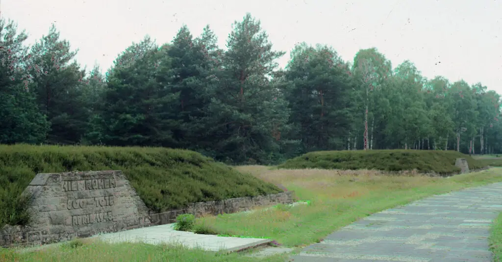 Bergen Belsen Mass Graves 1992 Photo from the Duane Mezga Holocaust Sites Photograph Collection